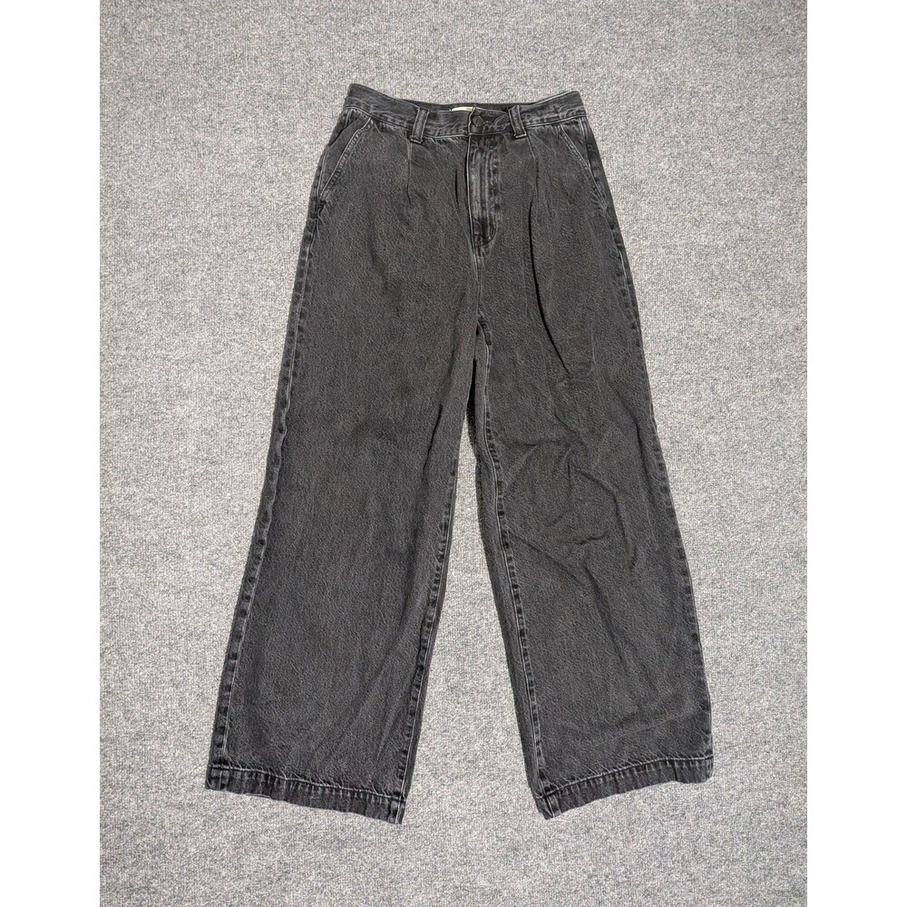 Madewell Jeans Womens 27x29 The Harlow Wide Leg Denim Black